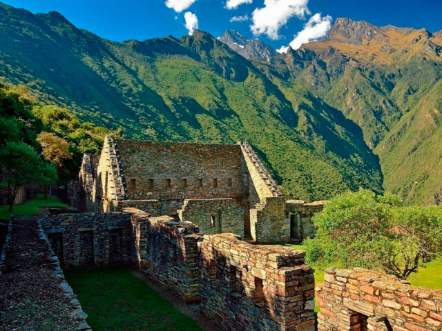 Panoramic view of Choquequirao ruins in Cusco Peru 5 days